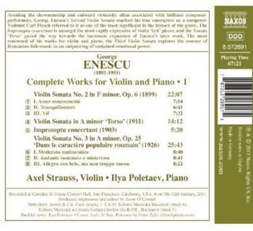 Axel Strauss: Complete Works for Violin & Piano - COMPACT DISCS