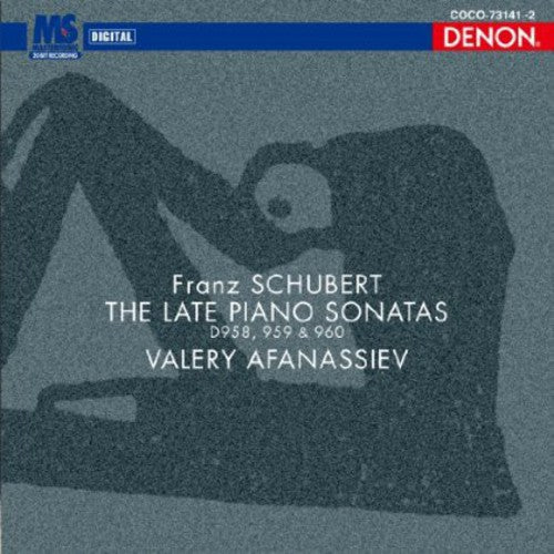 Valery Afanassiev: Schubert: Piano Sonata Nos. 19 20 21 - COMPACT DISCS