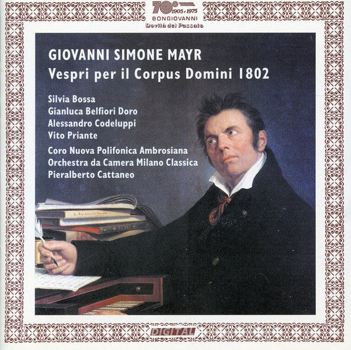 Mayr / Bossa / Belfiori Doro / Codeluppi: Vespri Per Il Corpus Domini 1802 - COMPACT DISCS