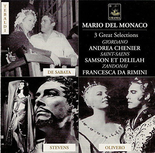 Mario del Monaco: 3 Operatic Selections - COMPACT DISCS