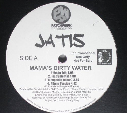 Jatis: Mama's Dirty Water B/W Aroma - 12-INCH SINGLE