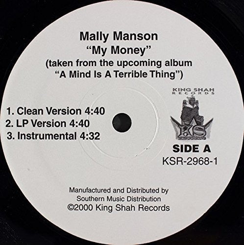 Manson Mally: My Money B/W Anybody Can Get It - 12-INCH SINGLE
