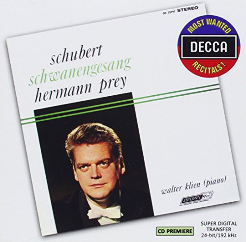 Prey / Klien: Most Wanted Recitals: Schubert - Schwsnengesang - COMPACT DISCS