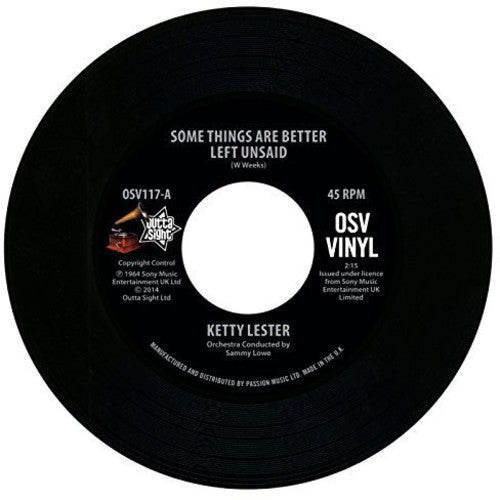 Ketty Lester: Some Things Are Better Left Unsaid - 7-INCH SINGLE