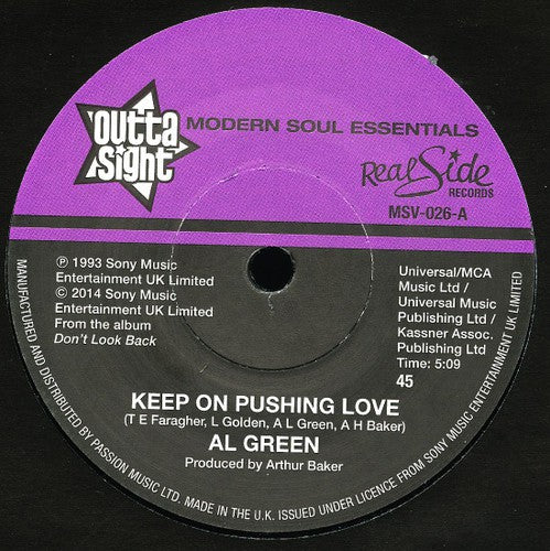 Al Green: Keep on Pushing Love / Your Heart's in Good Hands - 7-INCH SINGLE