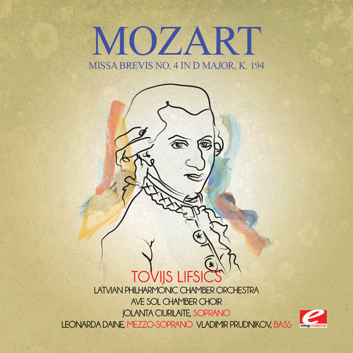 Mozart: Missa Brevis No. 4 in D Major K. 194 - COMPACT DISCS