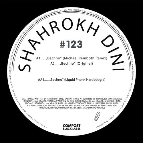 Shahrokh Dini: Compost Black Label 123 - 12-INCH SINGLE