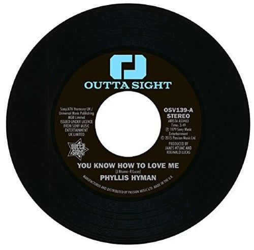 Phyllis Hyman: You Know How to Love Me/Under Your Spell - 7-INCH SINGLE