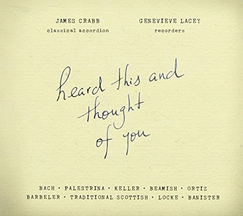 Genevieve, Lacey / Crabb, James: Heard This & Thought of You - COMPACT DISCS