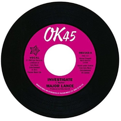 Major Lance: Investigate / It's the Beat - 7-INCH SINGLE