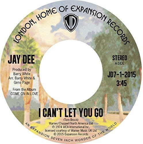 Jay Dee: I Can't Let You Go / Come on in Love - 7-INCH SINGLE
