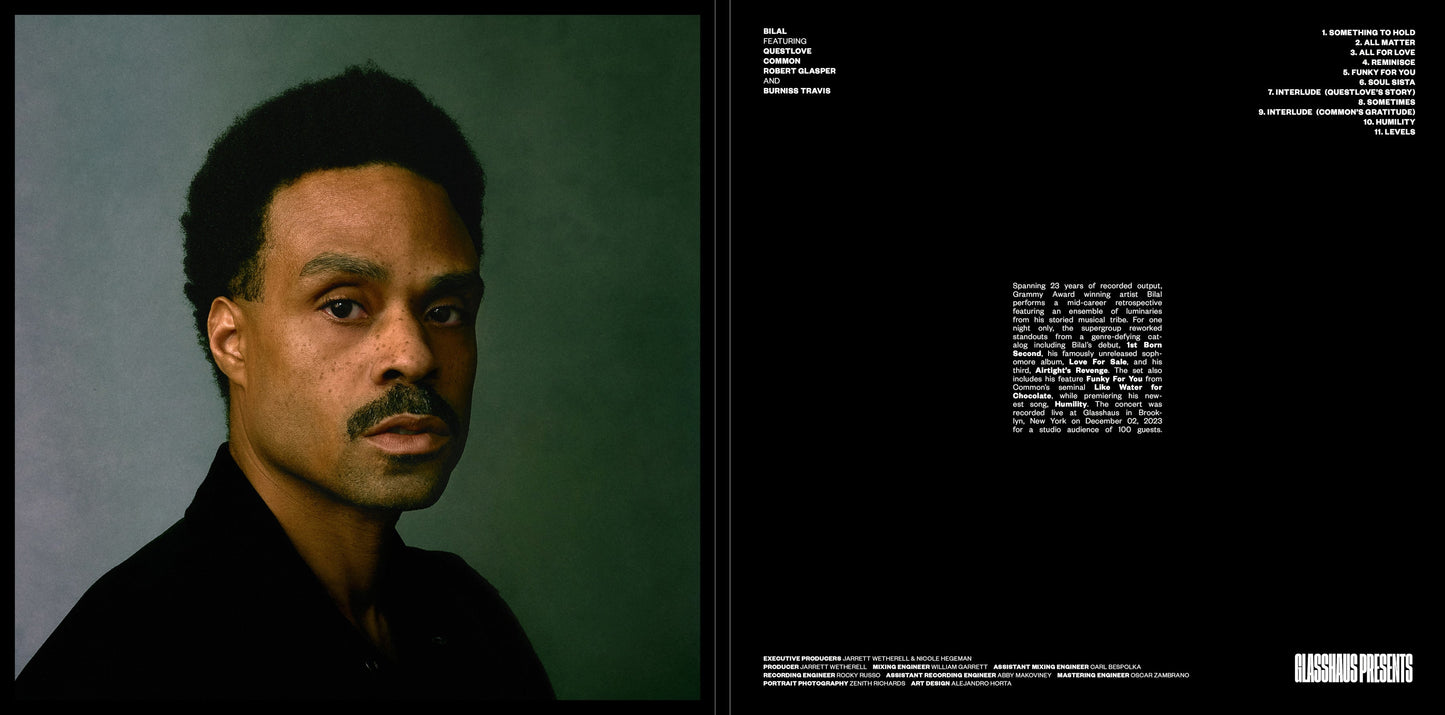 Bilal feat. Questlove, Common, Robert Glasper and Burniss Travis: Live at Glasshaus - VINYL LP