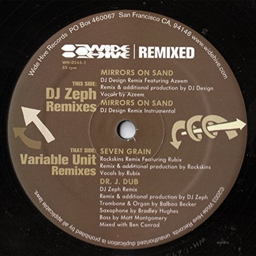 DJ Zeph / Variable Unit: DJ Zeph / Variable Unit - Remixes - 12-INCH SINGLE