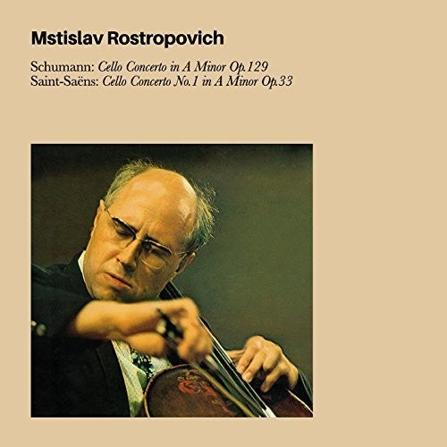 Mstislav Rostropovich: Schumann Cello Concerto in a Minor Op.129 / Saint - COMPACT DISCS