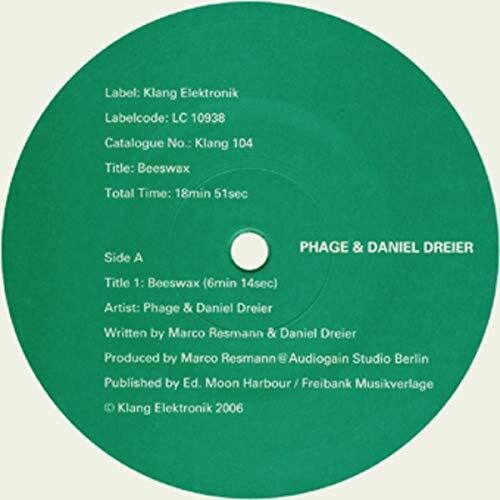 Phage / Dreier, Daniel: Beeswax - 12-INCH SINGLE