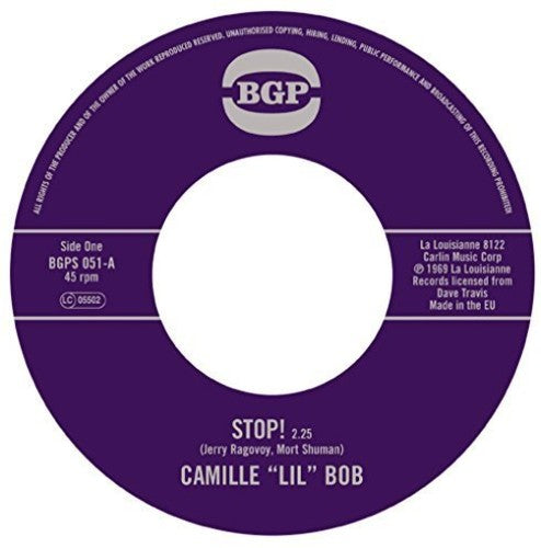 Lil Bob Camille: Stop! / Brother Brown - 7-INCH SINGLE