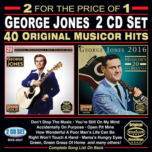 George Jones: 40 Original Musicor Hits - COMPACT DISCS