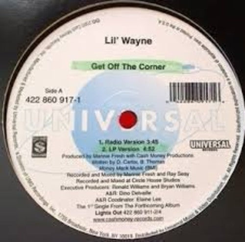 Lil Wayne: Get Off the Corner - 12-INCH SINGLE