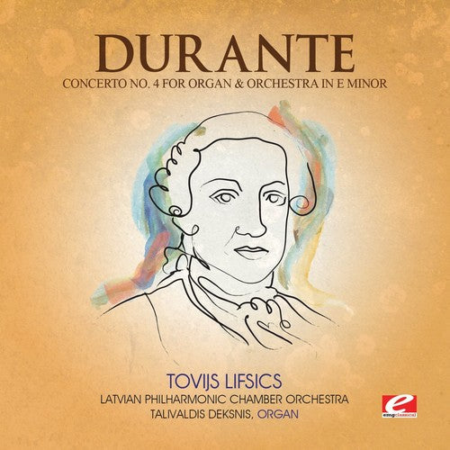 Durante: Concerto 4 Organ & Orch E Min - COMPACT DISCS