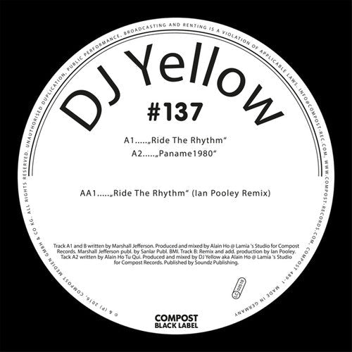 DJ Yellow: Compost Black Label 137 - 12-INCH SINGLE