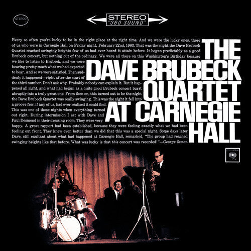 Dave Brubeck Quartet: At Carnegie Hall - COMPACT DISCS