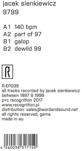 Jacek Sienkiewicz: 9799 - 12-INCH SINGLE