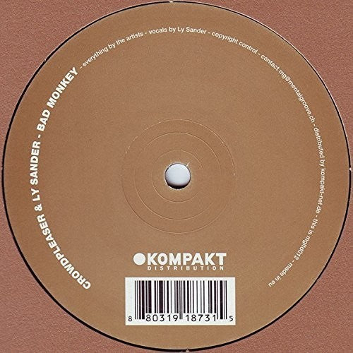 Sander, Ly & Crowdpleaser: Bad Monkeys / No Sand - 12-INCH SINGLE
