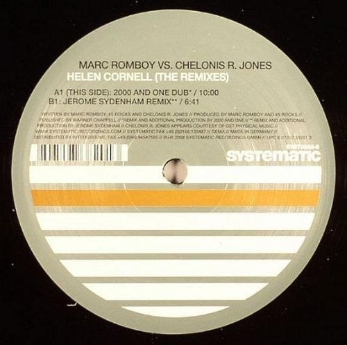 Romboy,Marc vs. Jones,Chelonis R.: Helen Cornell (the Remixes) - 12-INCH SINGLE