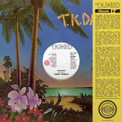 Timmy Thomas: Africano / Why Can't We Live Together - 12-INCH SINGLE