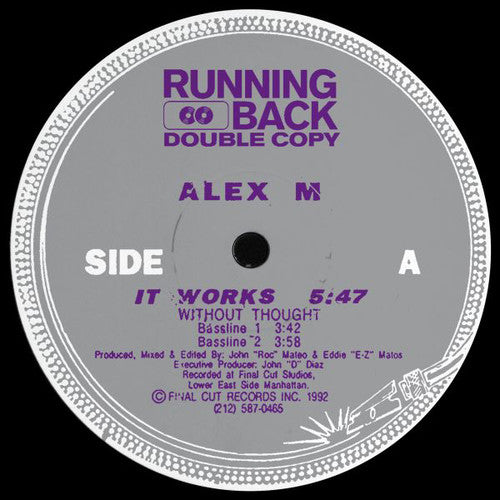 Alex M: It Works - 12-INCH SINGLE