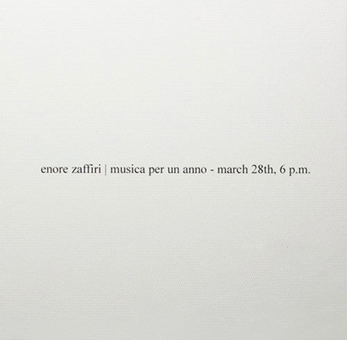 Enore Zaffiri: Musica Per Un Anno - COMPACT DISCS
