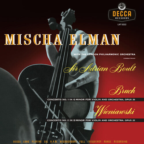 Mischa Elman: Bruch & Wieniawski Concertos - VINYL LP