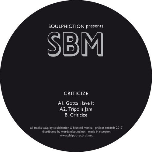Soulphiction Presents Sbm: Criticize - 12-INCH SINGLE