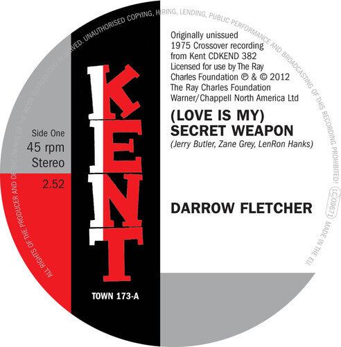Darrow Fletcher: (Love Is My) Secret Weapon / It's No Mistake - 7-INCH SINGLE