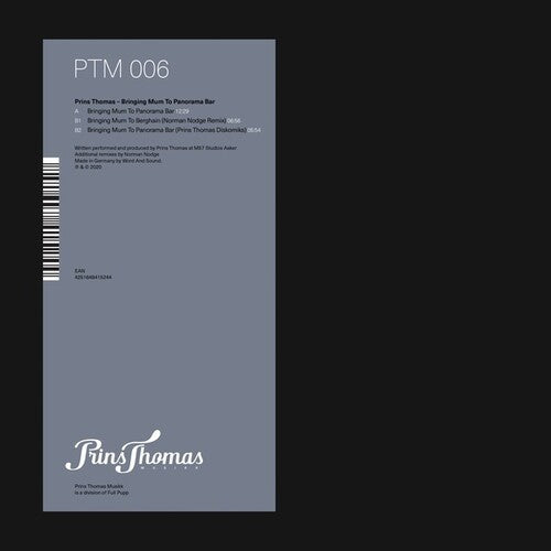Prins Thomas: Bringing Mum To Panorama Bar - 12-INCH SINGLE
