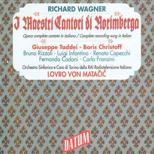 Wagner / Taddei / Torino: Maestri Cantori Di Norimberga - COMPACT DISCS
