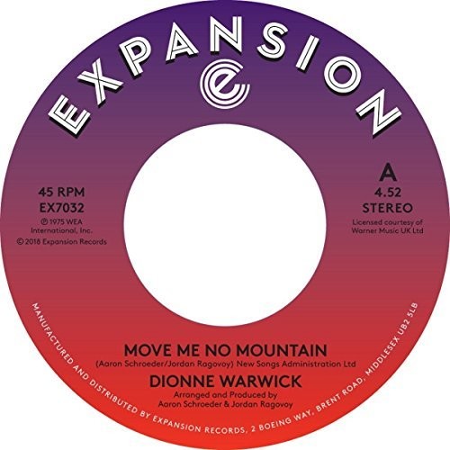 Dionne Warwick: Move Me No Mountain / (I'm) Just Being Myself - 7-INCH SINGLE