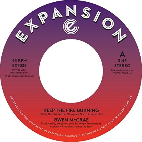Gwen McCrae: Keep The Fire Burning / Funky Sensation - 7-INCH SINGLE