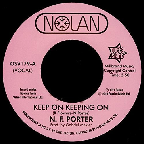 Nolan Porter: Keep On Keeping On / If I Could Only Be Sure - 7-INCH SINGLE
