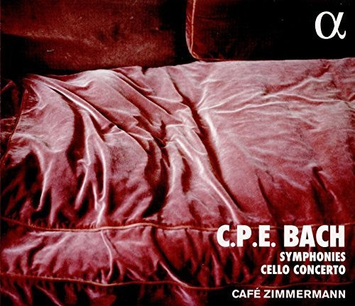 Bach, C.P.E. / Zimmermann: Symphonies & Cello Concerto - COMPACT DISCS