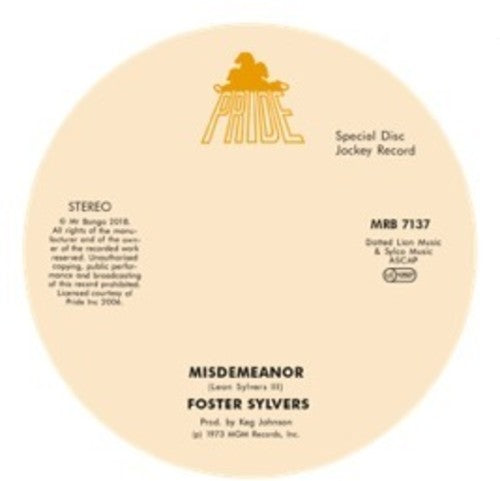 Foster Sylvers & the Sylvers: Misdemeanor / When I'M Near You - 7-INCH SINGLE