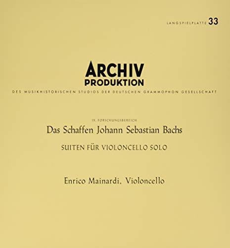 Enrico Mainardi: Bach Suites For Cello Solo - VINYL LP