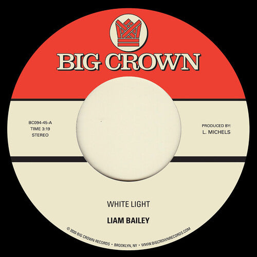 Liam Bailey: White Light B/w Cold & Clear - 7-INCH SINGLE