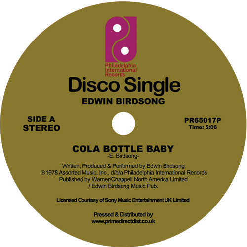 Edwin Birdsong: Cola Bottle Baby / Freaky Deaky Sities - 12-INCH SINGLE
