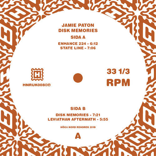 Paton, Jamie: Disk Memories - 12-INCH SINGLE