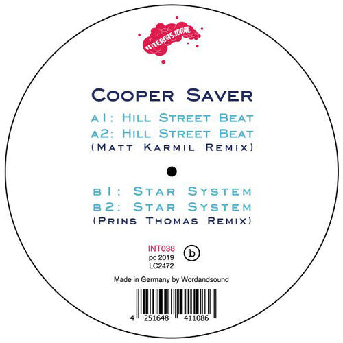 Cooper Saver: Hill Street Beat / Star System - 12-INCH SINGLE