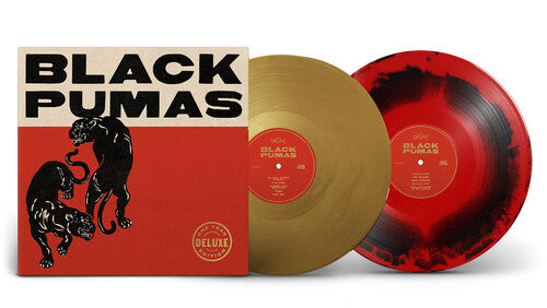 Black Pumas: Black Pumas - Gold / Black & Red Marbled - VINYL LP