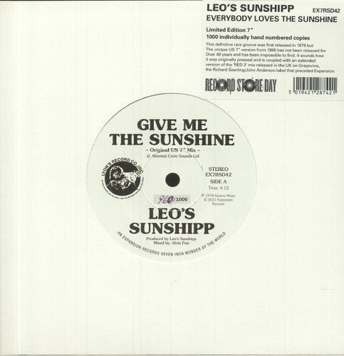 Leo's Sunshipp: Everybody Loves The Sunshine - 7-INCH SINGLE