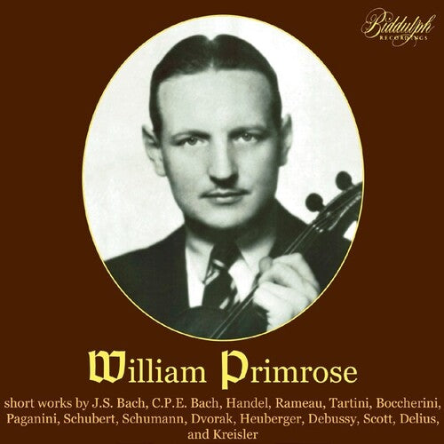 William Primrose: Plays Baroque Sonatas & Encore Pieces - COMPACT DISCS
