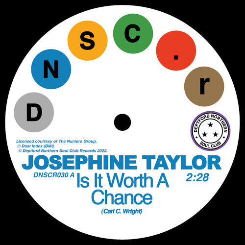 Josephine Taylor: Is It Worth A Chance/Satisfied - 7-INCH SINGLE